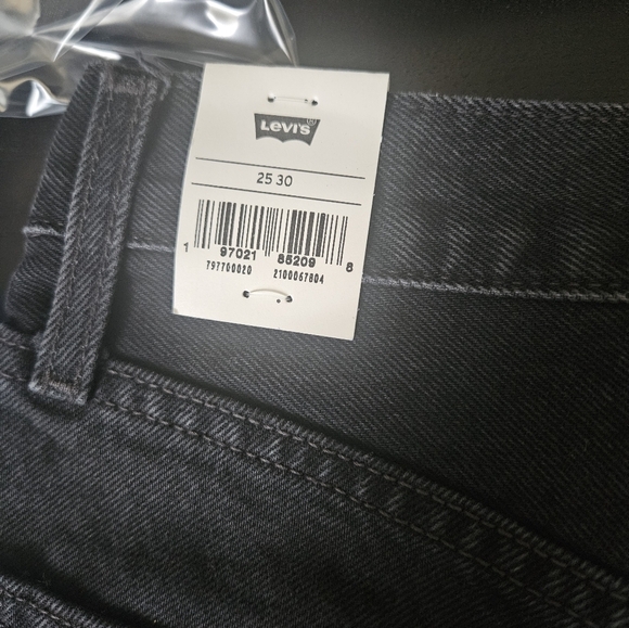 Levi's Black Dad Denim Jeans Size 25x30 - Picture 12 of 13